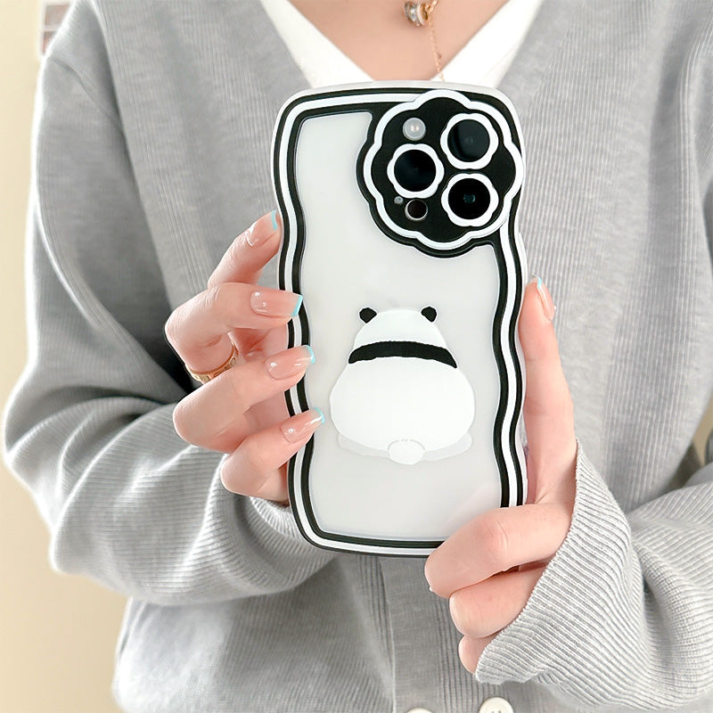 Panda Wavy Edge I Phone Case | 12 Pro iPhone Case | CADO