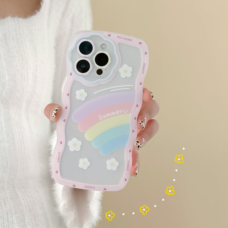 Rainbow Wavy Edge I Phone Case | CADO