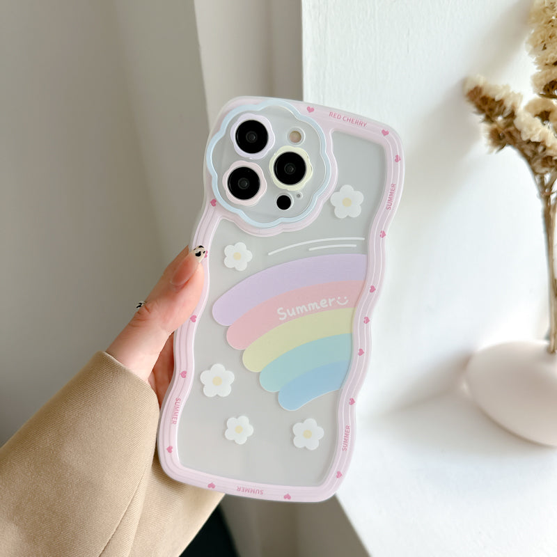 Rainbow Wavy Edge I Phone Case | CADO