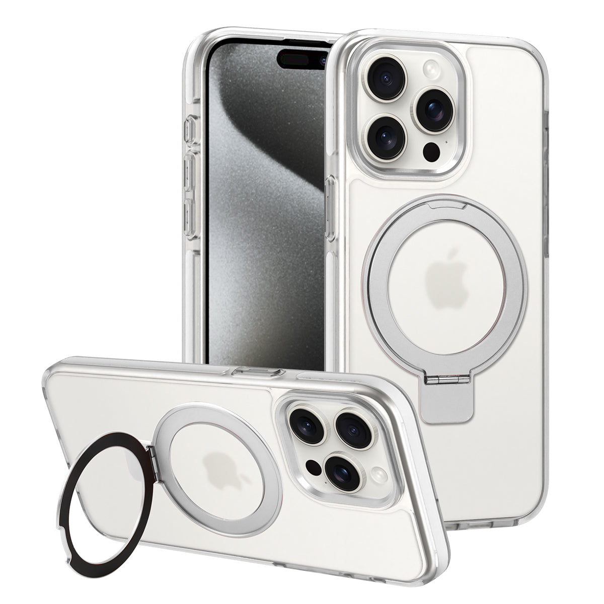 360° Folding Stand MagSafe iPhone case Wireless charging protective for iPhone 15/14/13