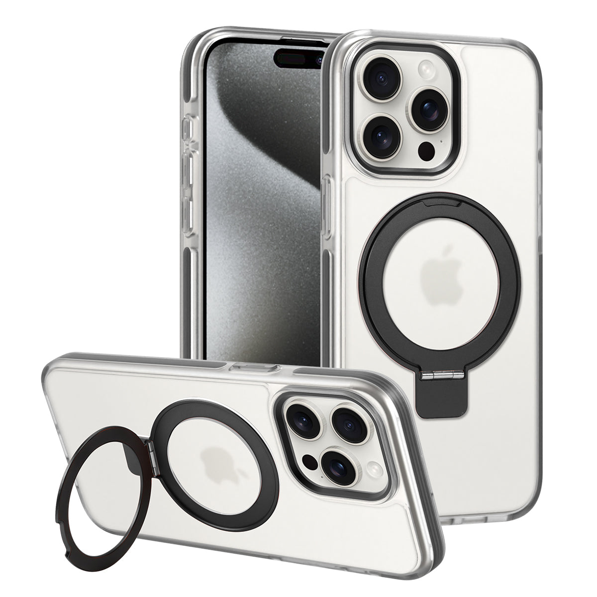 360° Folding Stand MagSafe iPhone case Wireless charging protective for iPhone 15/14/13