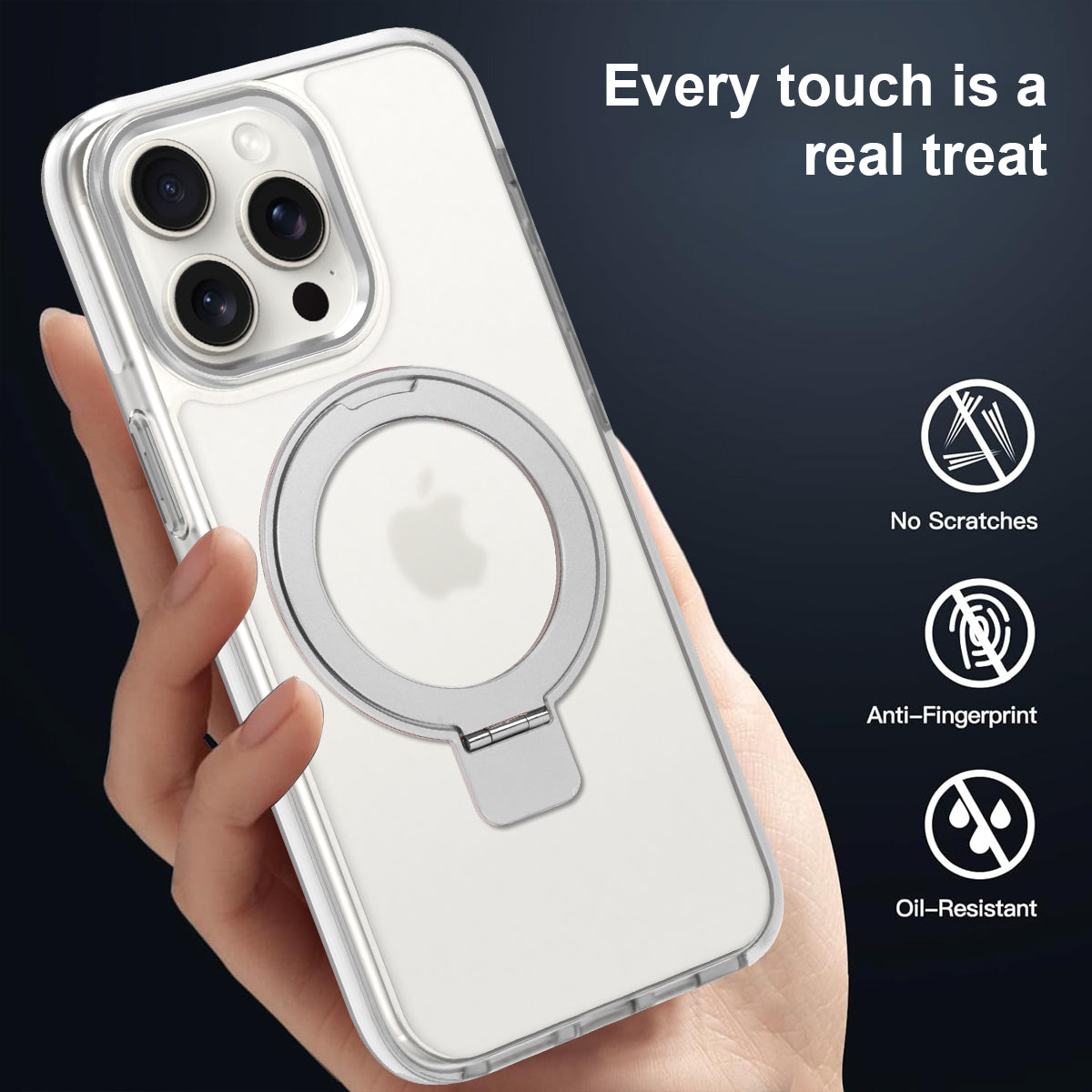 360° Folding Stand MagSafe iPhone case Wireless charging protective for iPhone 15/14/13