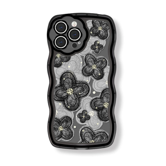 Smudge Flowers Wavy Edge I Phone Case | CADO