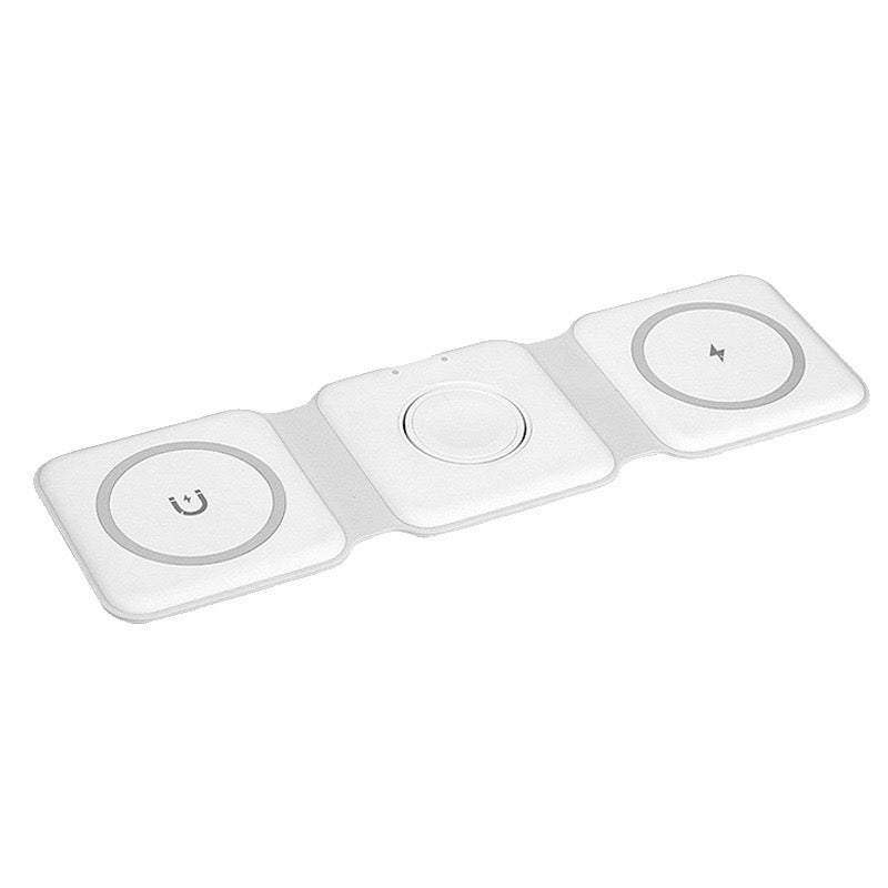 3 in 1 Wireless Charger for Apple Devices, Magnetic Foldable Charging station for iPhone 15/14/13/12, AirPods Pro 2/Pro/3, iWatch, Small Charger for Traveling