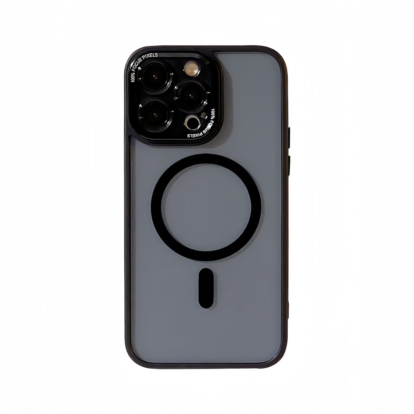 Shockproof Transparent Phone case with HD Lens Film Wireless charging MagSafe protective for iPhone 15/14/13