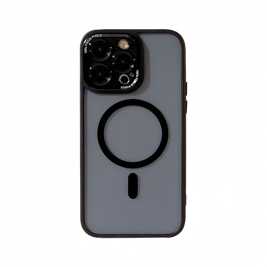 Shockproof Transparent Phone case with HD Lens Film Wireless charging MagSafe protective for iPhone 15/14/13