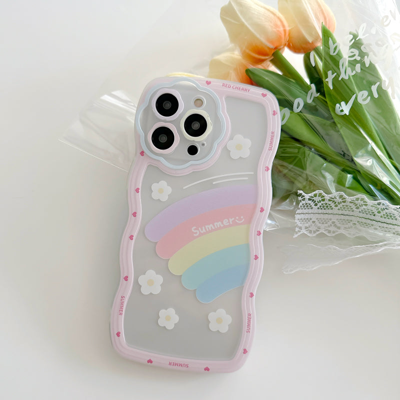 Rainbow Wavy Edge I Phone Case | CADO
